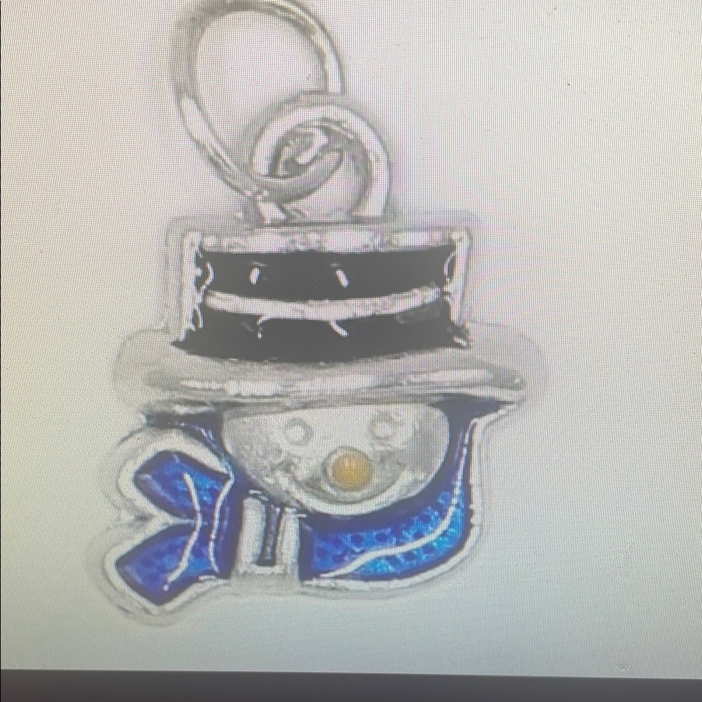 4 Snowman Charm with Blue Scarf
